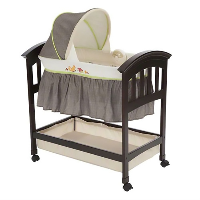 Nôi Fox and Friend Wood Bassinet