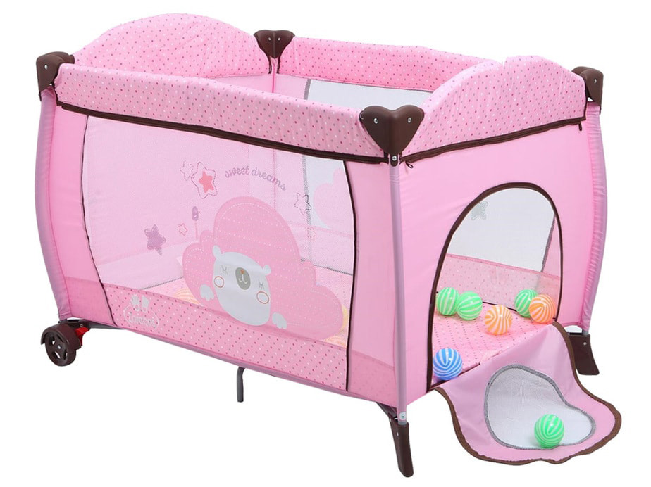 Nôi cũi dù ZARACOS JENNI 5046 – PINK