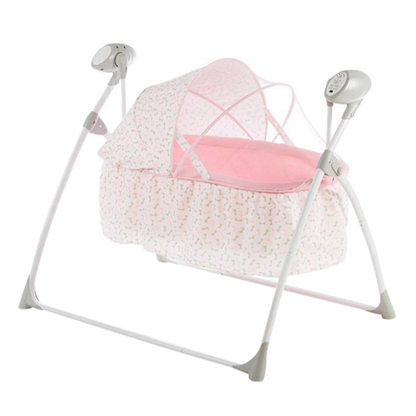 Nôi tự động cao cấp Mastela SG237 điều khiển từ xa, có nhạc - Màu hồng