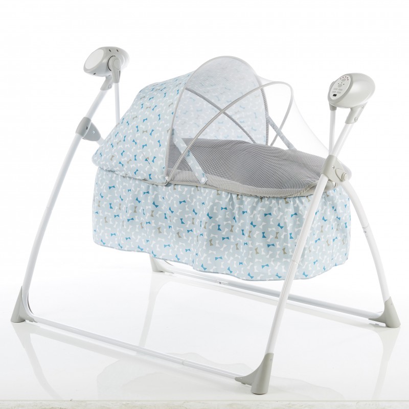 Nôi tự động cao cấp Mastela SG237 điều khiển từ xa, có nhạc - Màu xanh