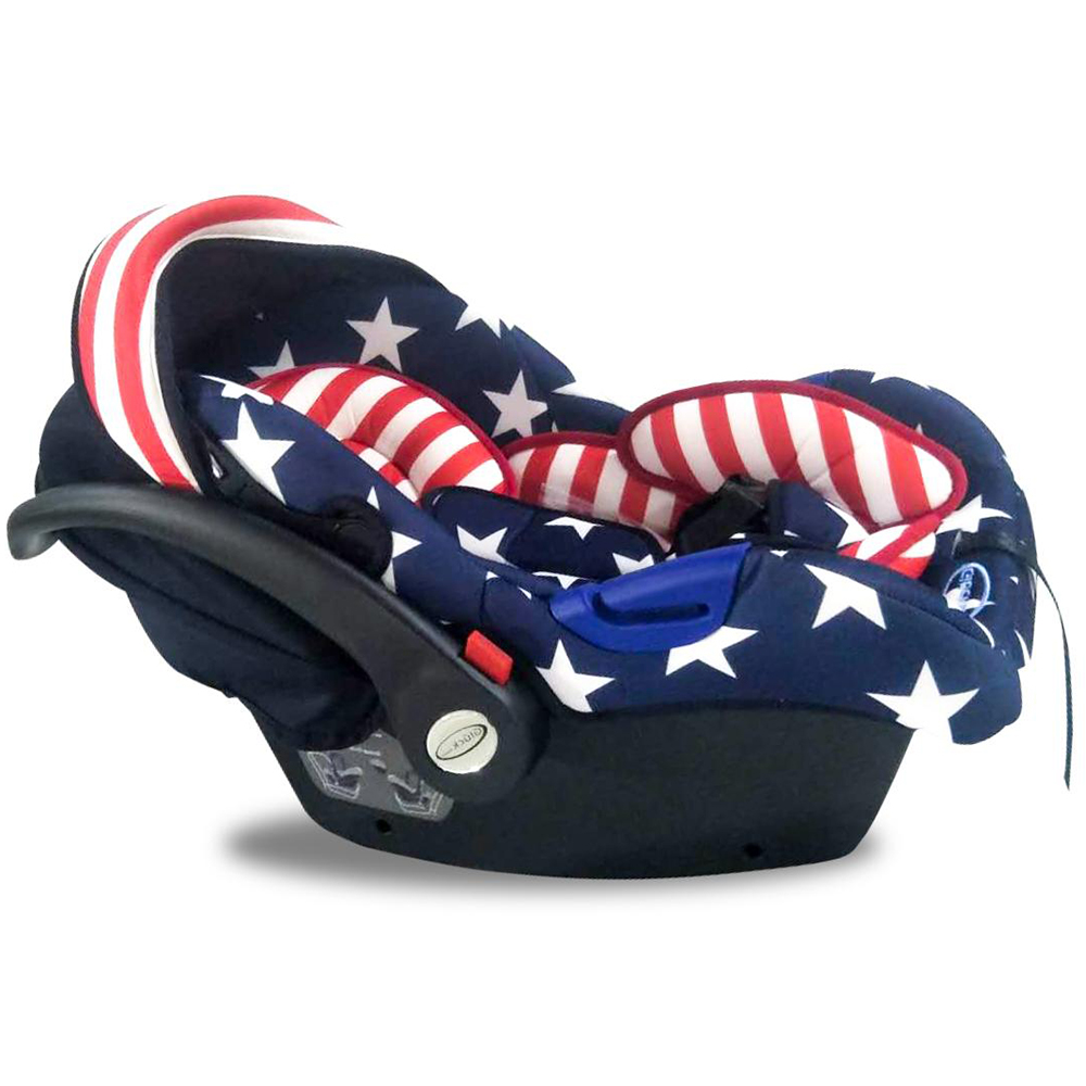 Nôi xách tay Gluck Baby ZY-07 - màu cờ Mỹ