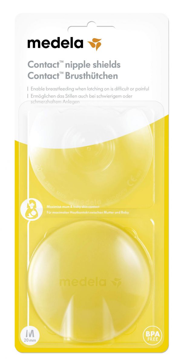Núm trợ ti size M Medela (M, Trắng)