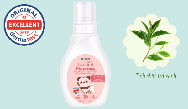 Nước rửa bình và rau quả hữu cơ K-Mom Hàn Quốc