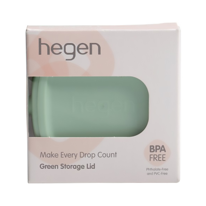 Nắp bình trữ sữa Hegen màu xanh lá