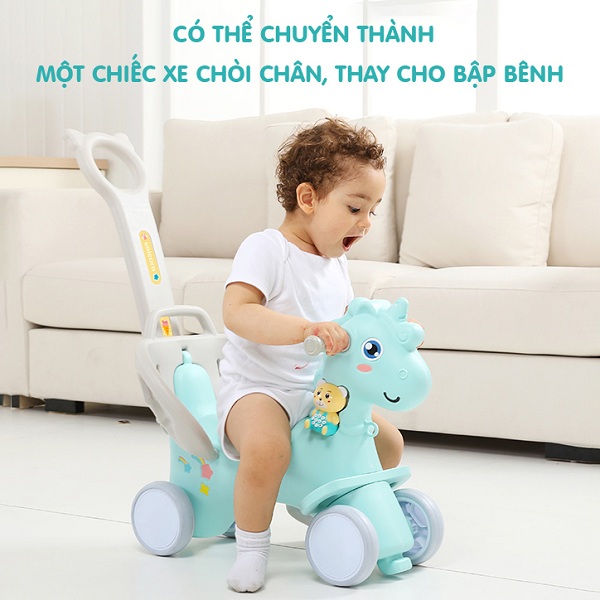 Ngựa Holla 3in1 vương miện màu xanh