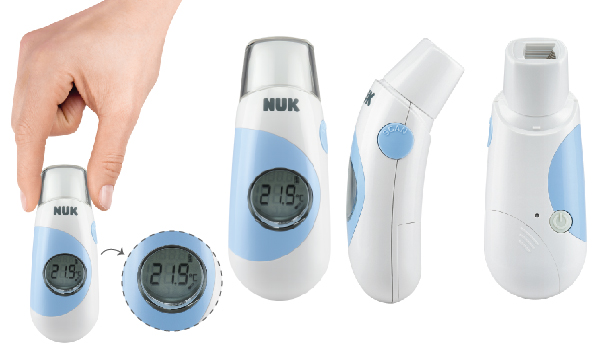 Nhiệt kế điện tử hồng ngoại NUK đo trán NU21559