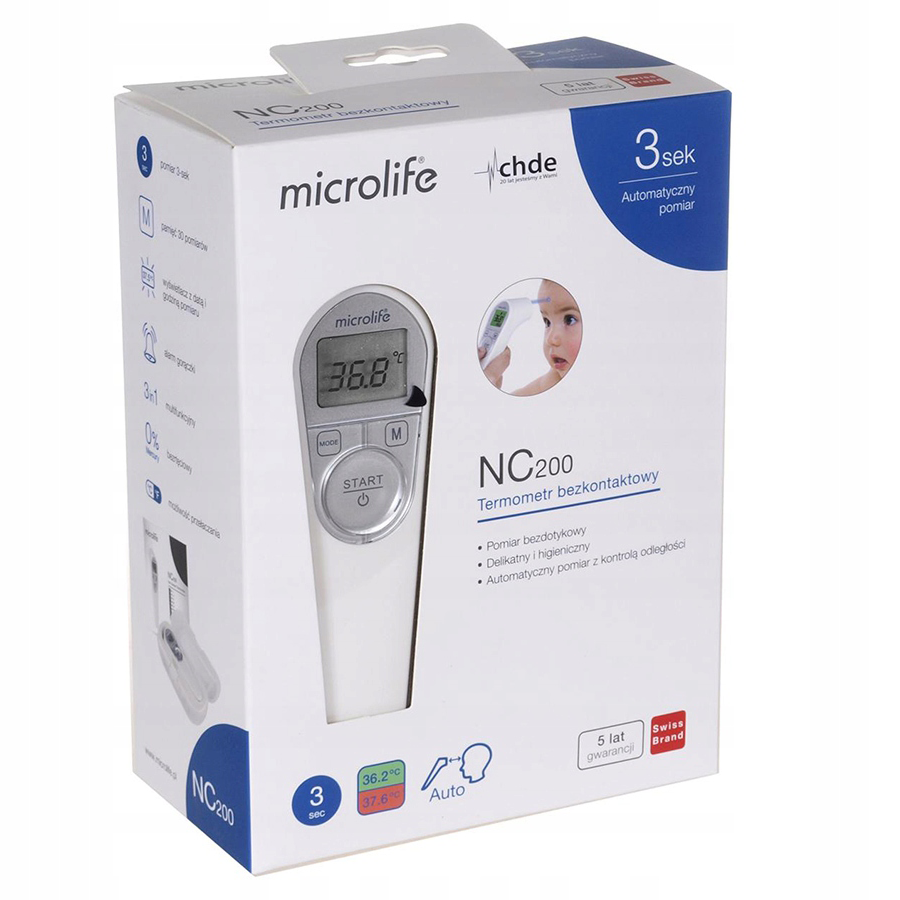 Nhiệt Kế Điện Tử Hồng Ngoại Microlife NC200