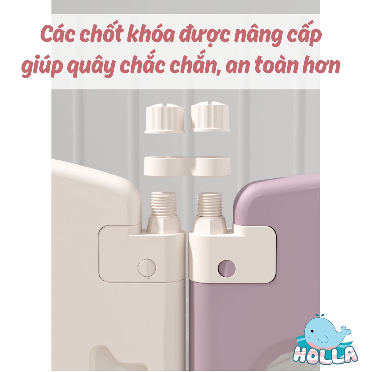 Quây tên lửa Holla 160x200cm màu xanh