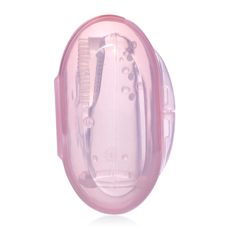 Rơ lưỡi xỏ ngón silicone siêu mềm Upass kèm hộp đựng màu hồng