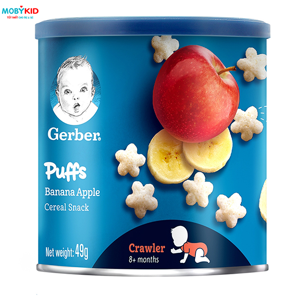 Review bánh ăn dặm Gerber Puff