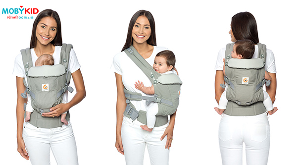 Review từ A đến Z địu cho bé Ergobaby Adapt và Aura Baby Wrap mới ra mắt có gì hot?