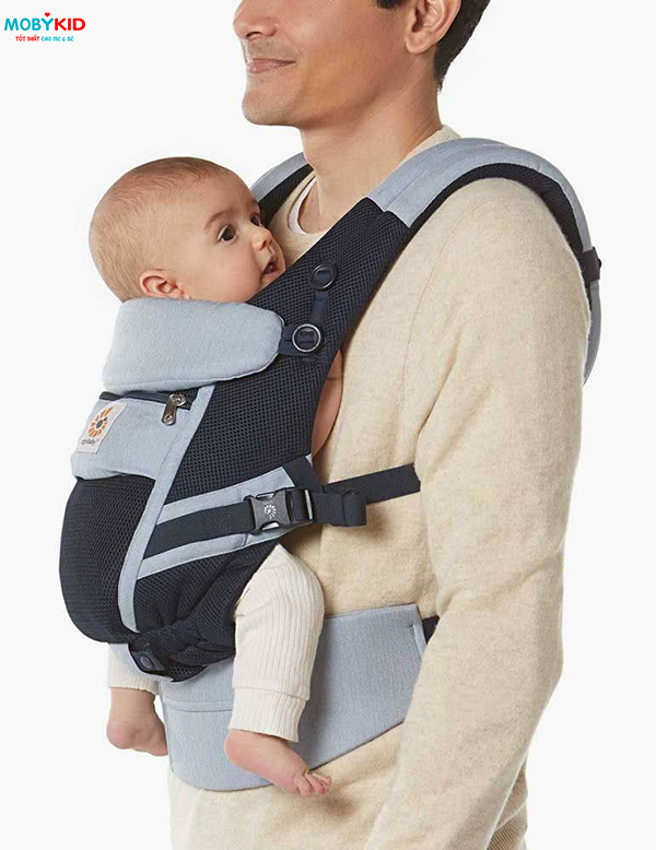 Review từ A đến Z địu cho bé Ergobaby Adapt và Aura Baby Wrap mới ra mắt có gì hot?