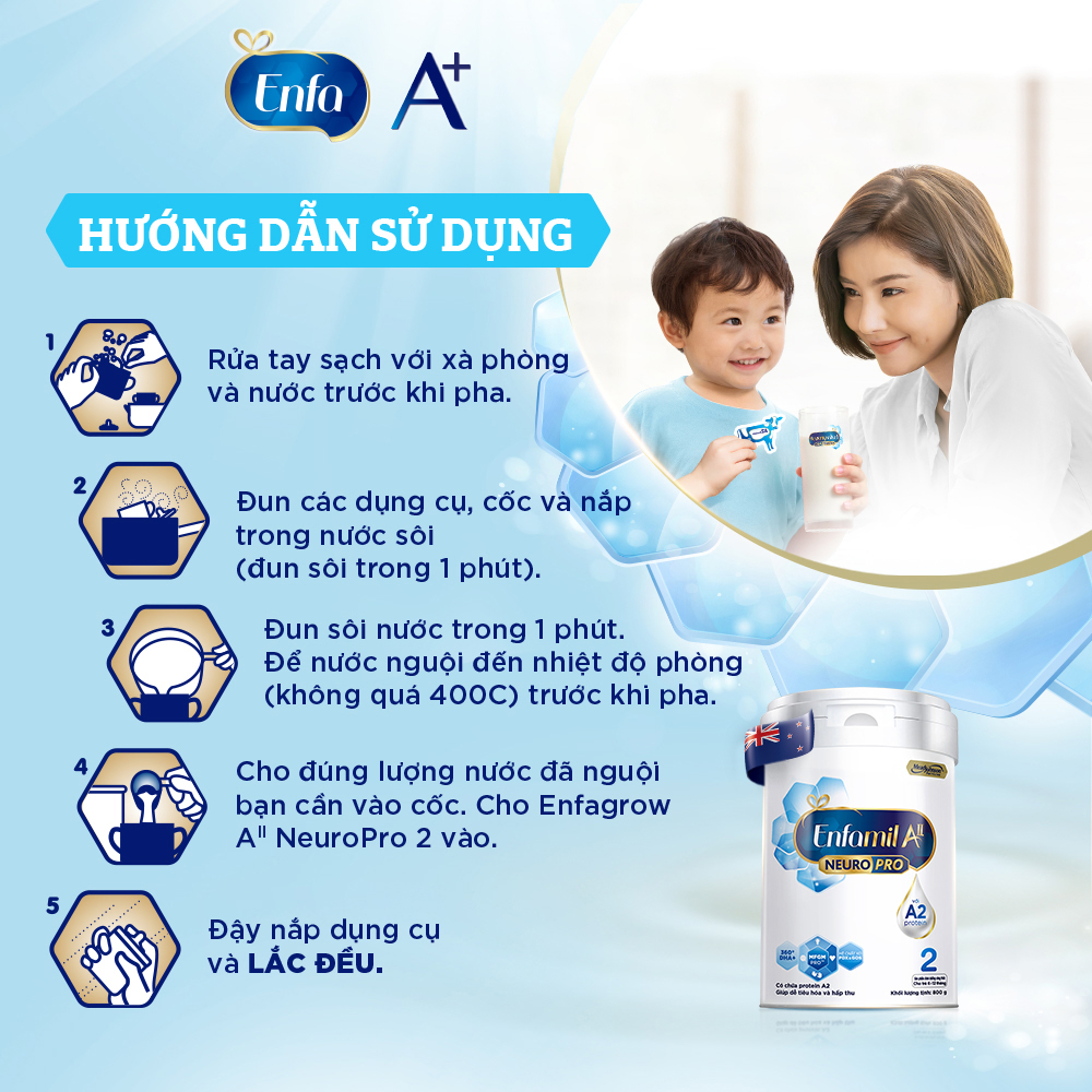 Sữa Enfamil A2 NeuroPro số 2 350g (6 - 12 tháng tuổi)