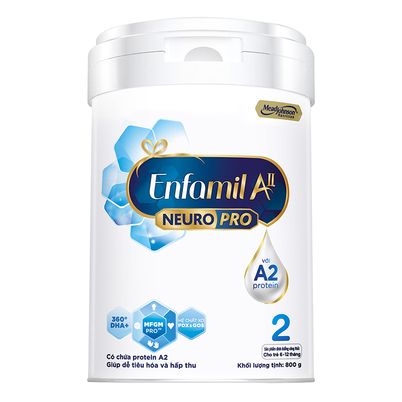 Sữa Enfamil A2 NeuroPro số 2 800g (6 - 12 tháng tuổi)