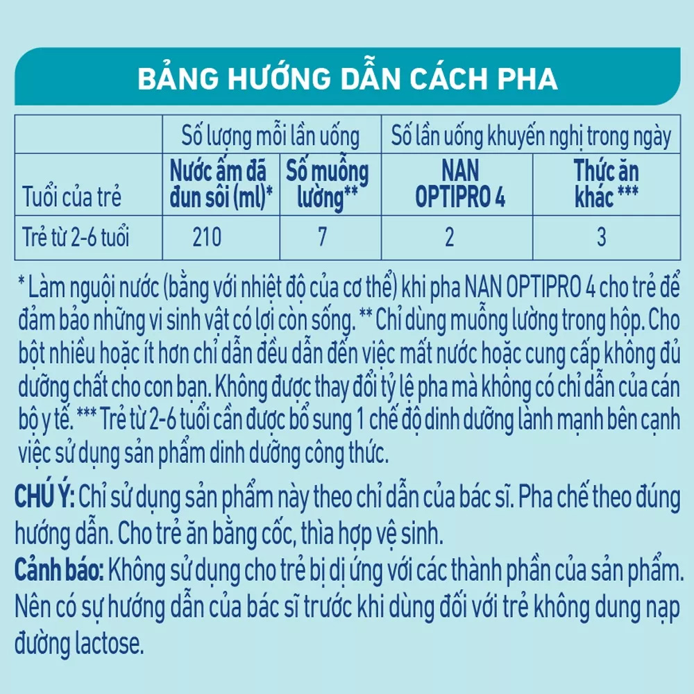 Sữa Nan Optipro 4 1.7kg, HMO (2-6 tuổi)