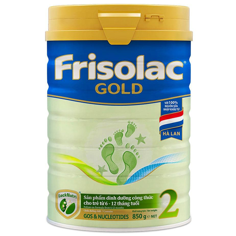Sữa bột Frisolac Gold 2 850g (6-12 Tháng)