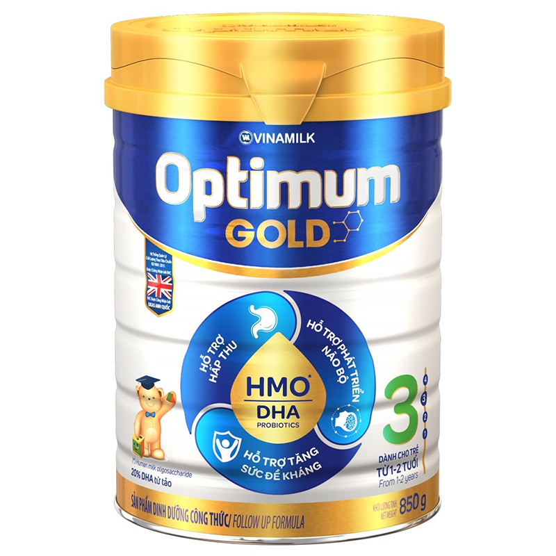 Sữa bột Vinamilk Optimum Gold 3 850g (1-2 tuổi)