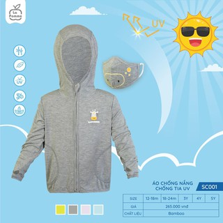 SC001.1 - Áo chống nắng chống tia UV cho bé La Pomme - Màu xám
