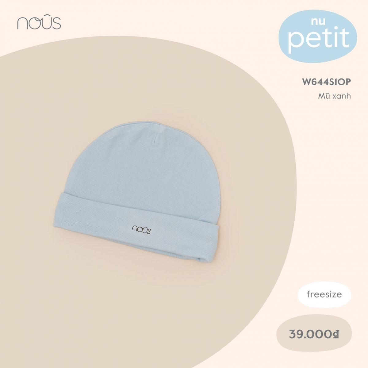 Set 1 mũ Nous xanh