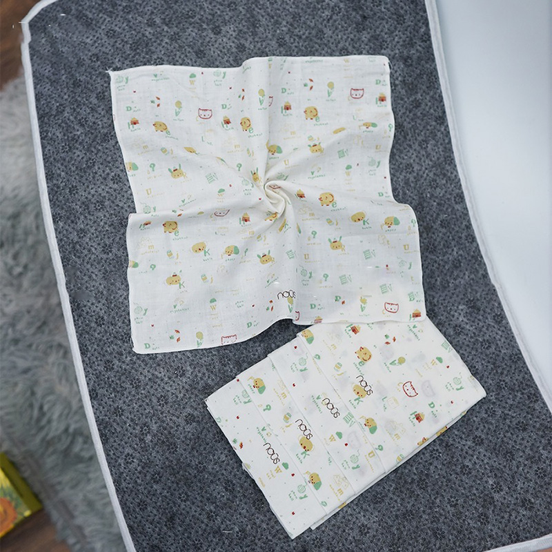 Set 5 khăn sữa Nous chó mèo xanh