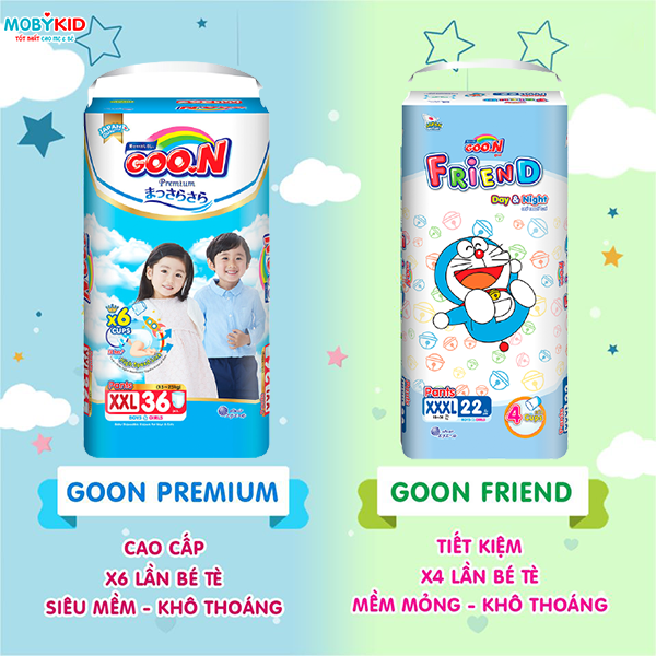 So sánh bỉm GooN và tã bỉm Bobby cho bé, nên mua loại nào?