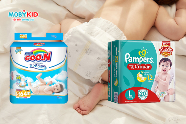 So sánh bỉm Goon và Pamper cho bé, nên mua loại nào_2