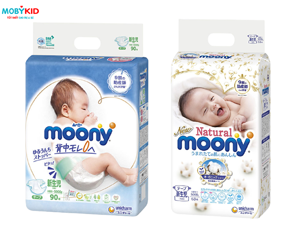 So sánh bỉm tã Huggies và Moony cho bé, nên mua loại nào?