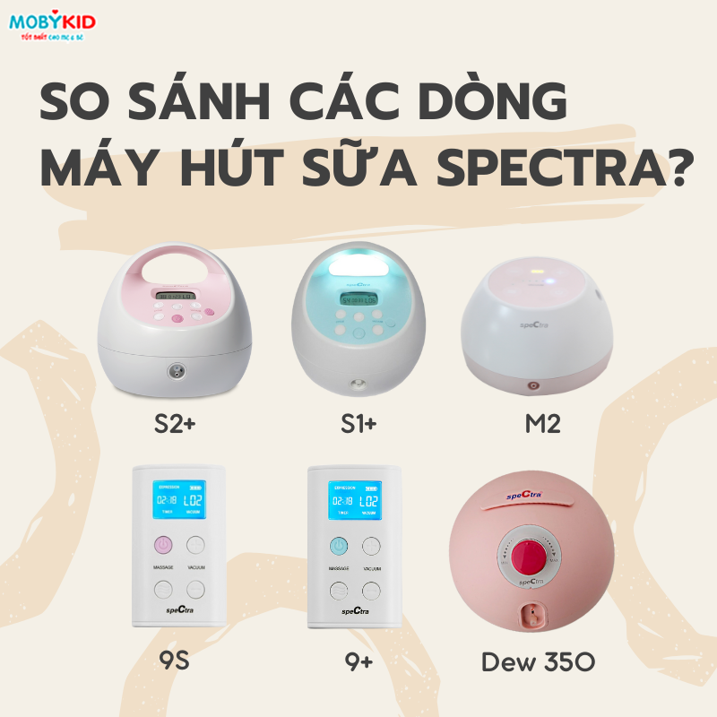 So sánh các dòng máy hút sữa Spectra?