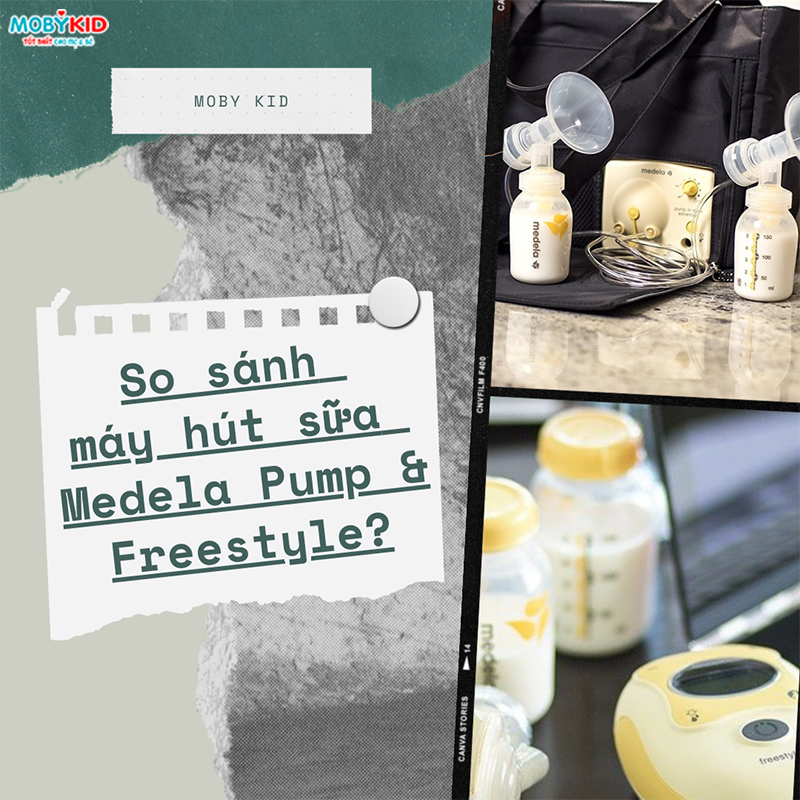 So sánh máy hút sữa Medela Pump và Freestyle?