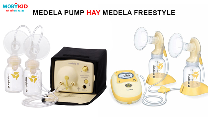 So sánh máy hút sữa Medela Pump và Freestyle?