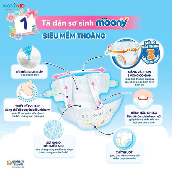 So sánh bỉm tã Bobby và Moony cho bé, nên mua loại nào?