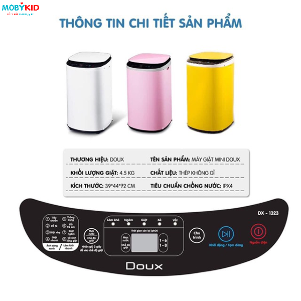 So sánh máy giặt Mini Doux Lux mới và Doux cũ, nên mua loại nào?