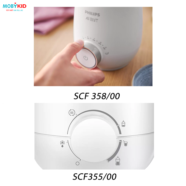 So sánh máy hâm sữa Philips Avent
