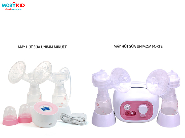 So sánh máy hút sữa Unimom Forte và máy hút sữa Unimom Minuet