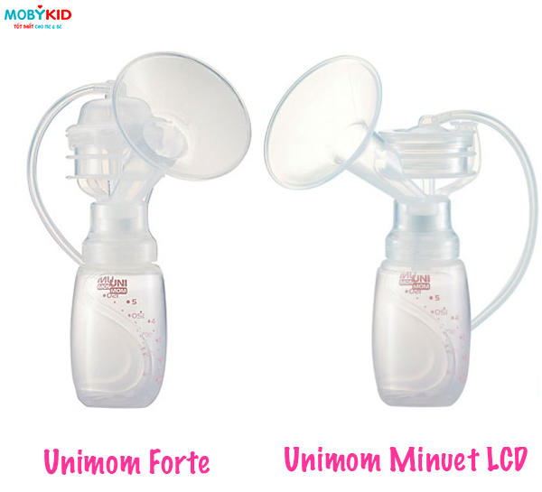 So sánh máy hút sữa Unimom Forte và máy hút sữa Unimom Minuet