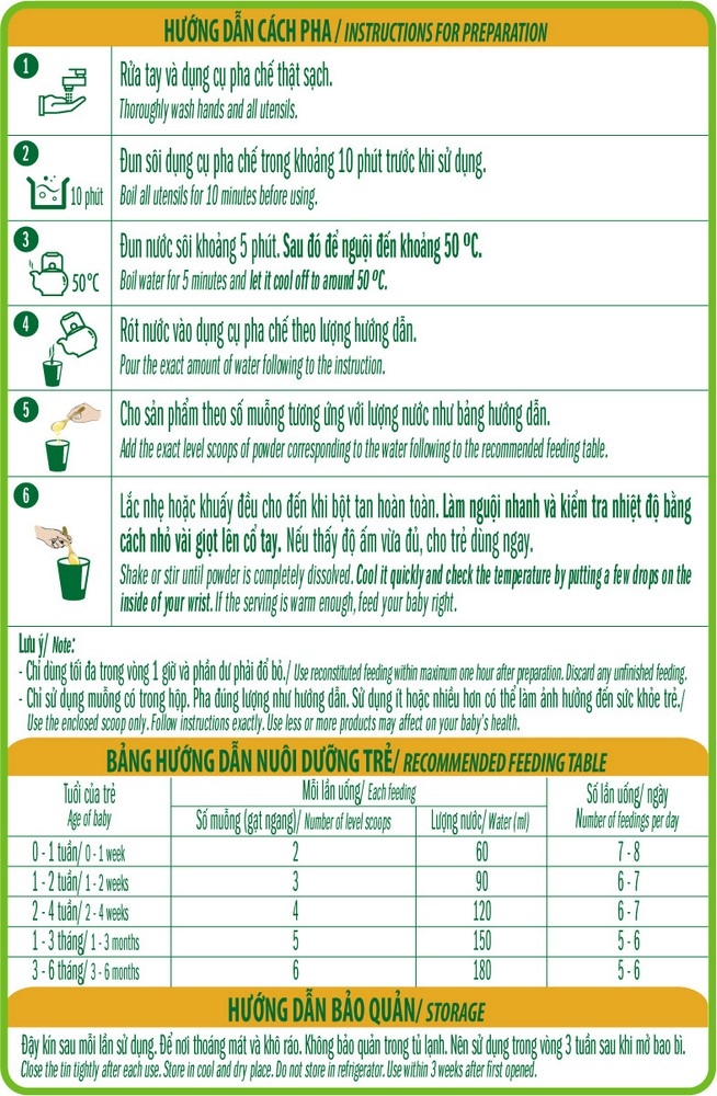 Sữa Bột Vinamilk Organic Gold 1 350g (0-6 tháng)
