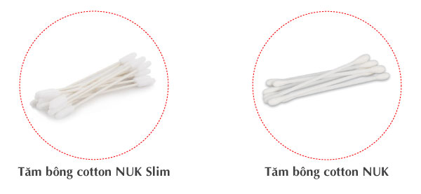 Tăm bông Cotton Nuk Slim