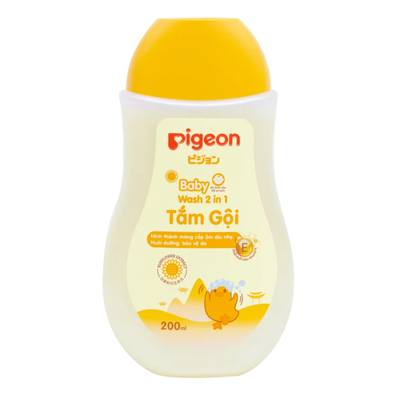 Tắm Gội Dịu Nhẹ Pigeon Hoa Hướng Dương 200ml