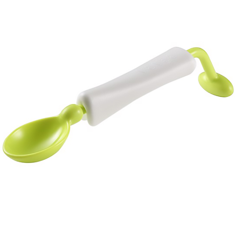 Thìa Xoay 360 Độ Không Đổ Béaba Xanh Neon