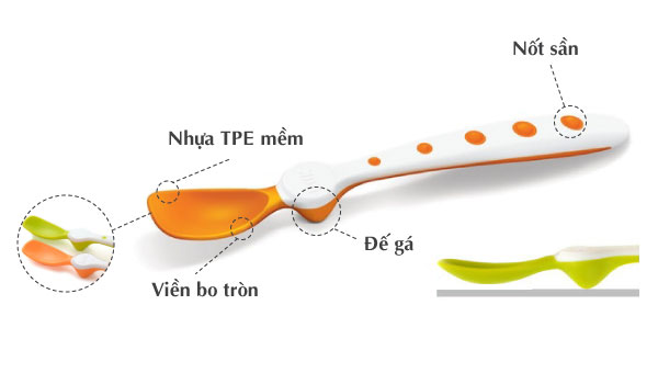 Thìa mềm NUK có hộp
