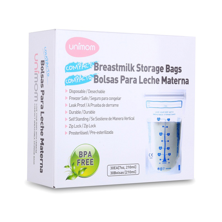 Túi trữ sữa Unimom Compact UM870169 (Hộp 30 túi)