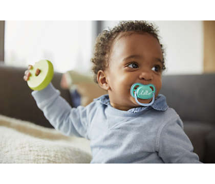 Ty ngậm thông khí phiên bản hiện đại Philips Avent SCF342/23 - Hồng & Cam