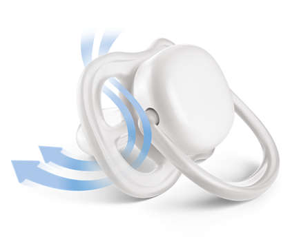 Ty ngậm thông khí phiên bản hiện đại Philips Avent SCF342/23 - Hồng & Cam