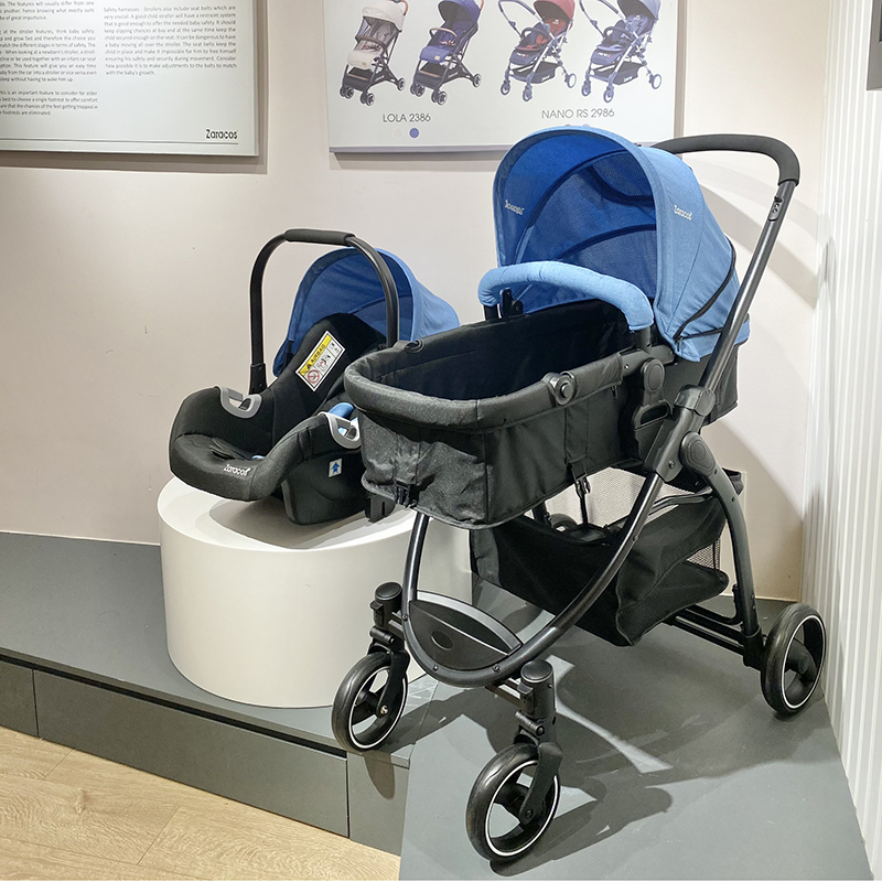 Xe đẩy & Ghế ngồi ô tô cho bé Zaracos Coron 4606 Blue