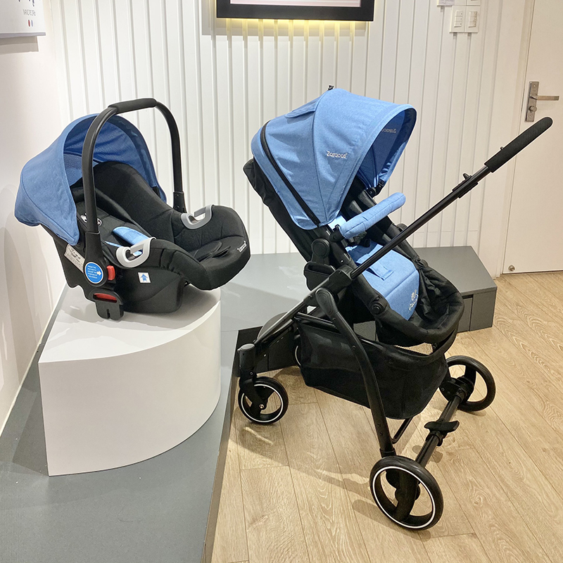 Xe đẩy & Ghế ngồi ô tô cho bé Zaracos Coron 4606 Blue
