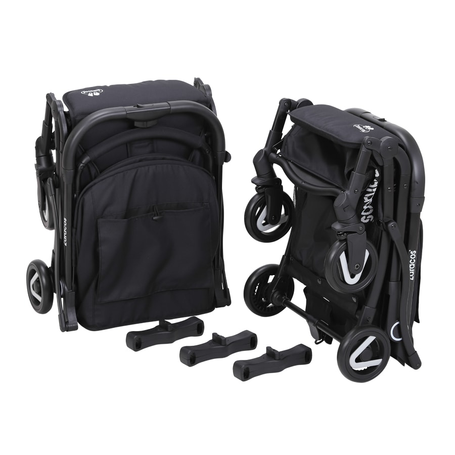 Xe đẩy đôi lắp ghép cho bé – Zaracos NORIO 9026 – BLACK + BLACK