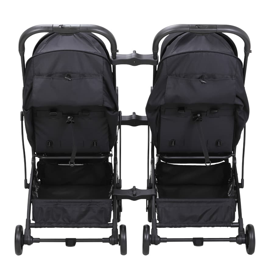 Xe đẩy đôi lắp ghép cho bé – Zaracos NORIO 9026 – BLACK + BLACK