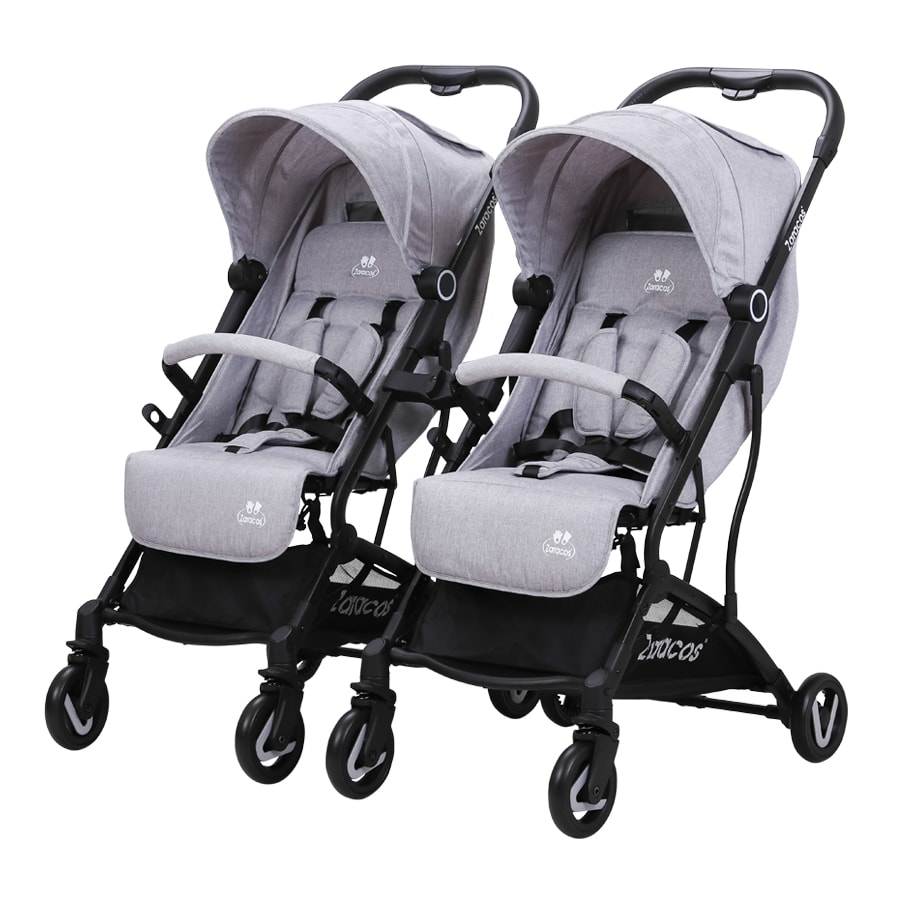 Xe đẩy đôi lắp ghép cho bé – Zaracos NORIO 9026 – GRAY + GRAY