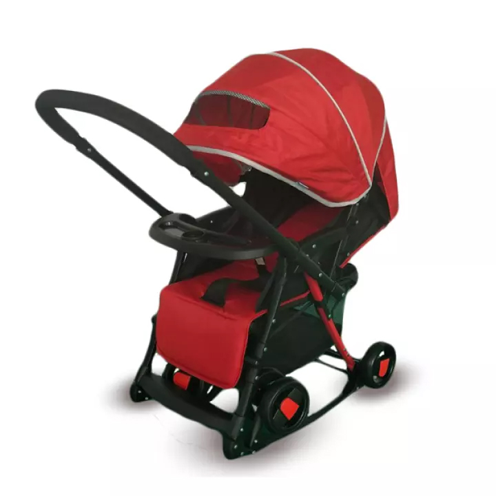 Xe đẩy 2 chiều có bập bênh Gluck C7 (màu đỏ)