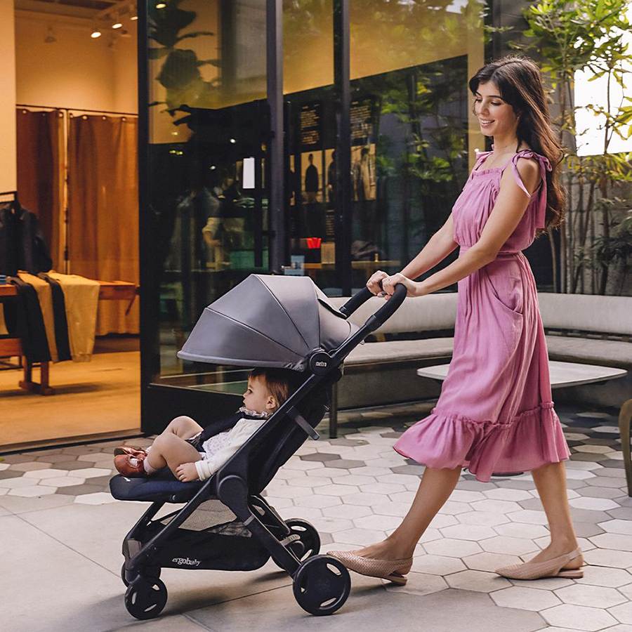 Xe đẩy Ergobaby Metro Compact City Stroller - Màu xám